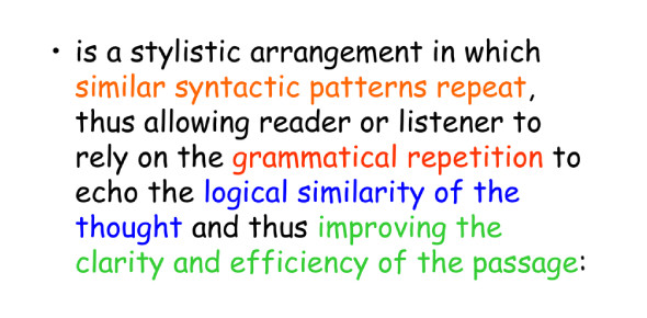 Parallelism Grammar Trivia Quiz ProProfs Quiz